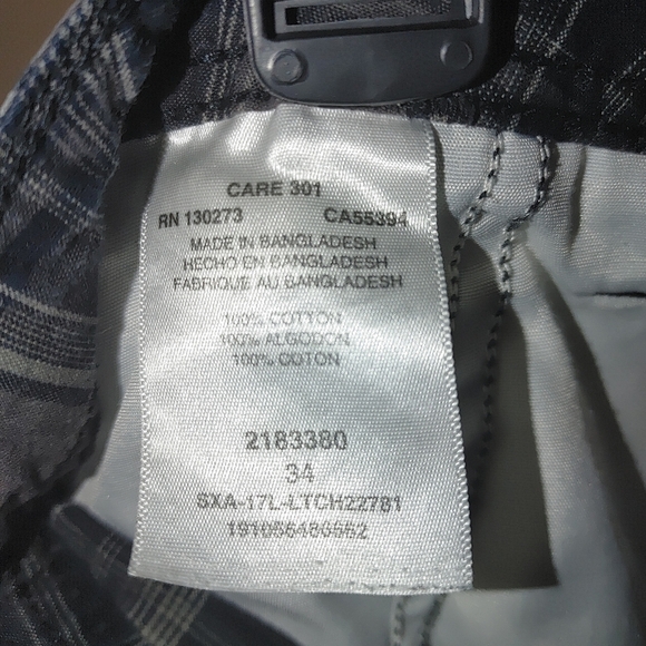 Men's Lee Gray and Blue Cargo Shorts Casual Style, Size 34 - Picture 7 of 7